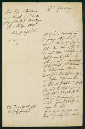 Brief vom 16. Mai 1843