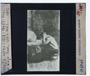Kollwitz, Frau an der Wiege (Druck)