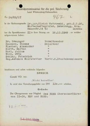 Ostrowski, Ulrich, Dr.
