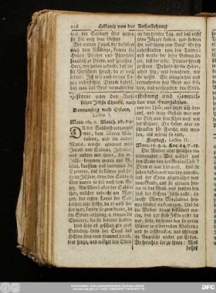 Historie von der Auferstehung und Himmelfahrt Jesu Christi, nach den vier Evangelisten.