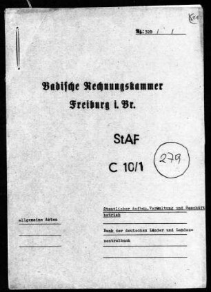 Bank der Deutschen Länder und Landeszentralbank
