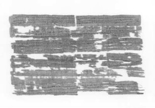 Fragment eines griechischen Papyrus : Fragment eines griechischen Papyrus, fol. v. (Eingabe eines Tempelaufsehers an einen königlichen Beamten). Kalamos auf Papyrus mit Tinte; 20 x 31 cm. Memphis, 162 v. Chr. Dresden: SLUB Mscr.Dresd.R.306