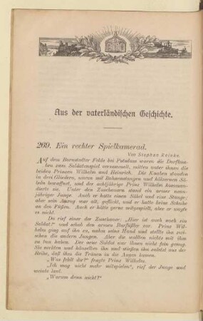 Aus der vaterländischen Geschichte