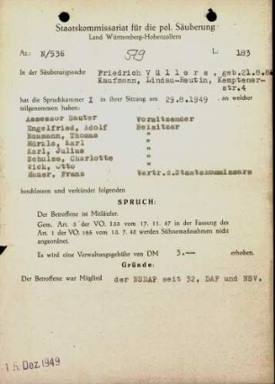 Vüllers, Friedrich