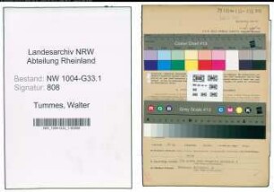 Entnazifizierung Walter Tummes , geb. 10.12.1904 (Konrektor)