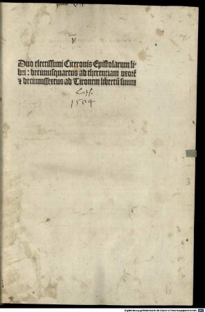 Duo Electissimi Ciceronis Epistolarum libri 14. ad Therentiam uxorem, 16. ad Tironem