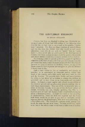 The Gentleman Emigrant