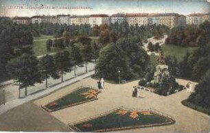 Leipzig: Johannapark mit Bismarckdenkmal