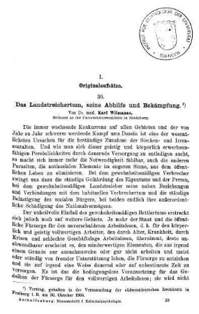 605-643, I. Originalaufsätze