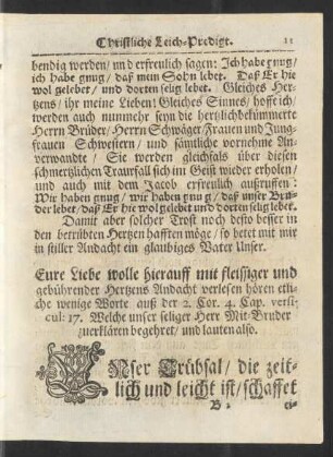 [Textus.] ... auß der 2. Cor. 4. Cap. versicul: 17.