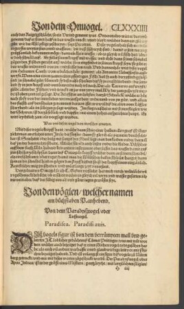 Von den vöglen/ welcher namen am buchstaben P. anhebend.