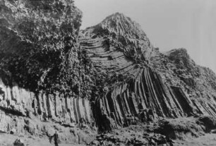 Rosette von kristallinischem Basalt, Eyvindarmúli, Island