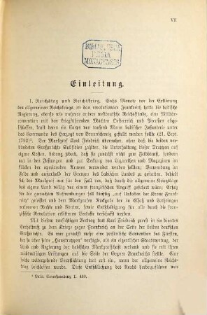 Politische Correspondenz Karl Friedrichs von Baden : 1783 - 1806, 2. 1792-1797