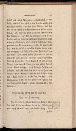 Siebenzehnte Abtheilung. Von der Verdauung.