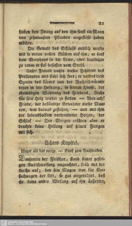 Achtes Kapitel