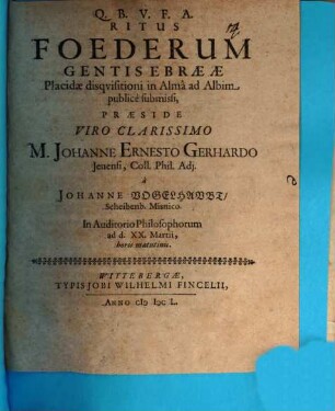 Ritus foederum gentis Ebraeae