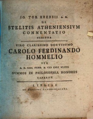 De stelitis Atheniensium commentatio