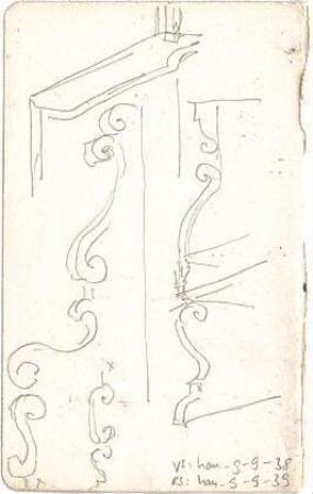 Hauberrisser, Georg von; u. a. Deutschland; Italien; Österreich; Skizzen - Details