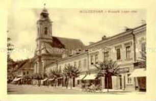 Ludwig-Kossuth-Straße in der ungarischen Stadt Kolozsvár