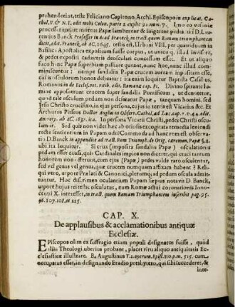 Cap. X. De applausibus & acclamationibus antiquae Ecclesiae