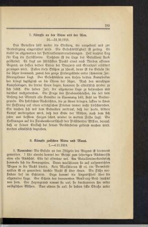 8. Kämpfe zwischen Aisne und Maas