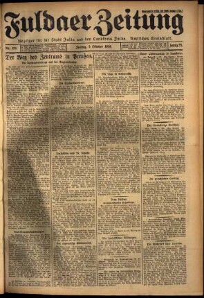 Ausgabe vom Freitag, den 05. Oktober 1928.