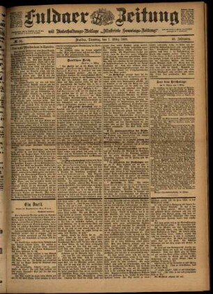 Ausgabe vom Dienstag, den 07. März 1899.