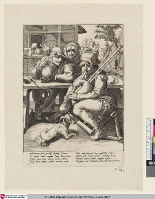 [Die Zecher und der Dudelsack-Spieler; The Carouser and the Bagpipe-Player]
