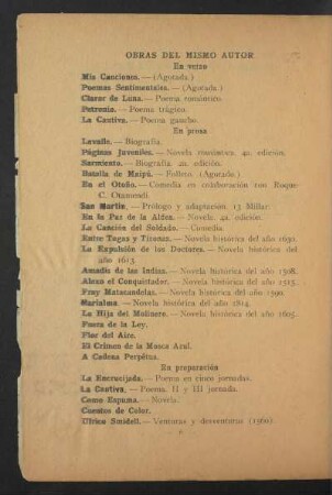 Obras del mismo autor