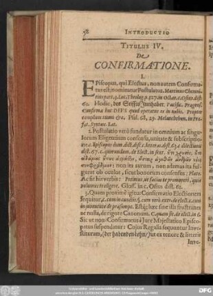 Titulus IV. De Confirmatione.