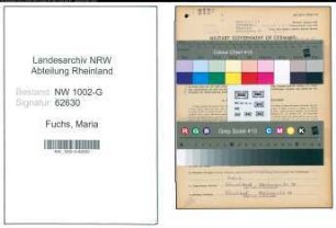 Entnazifizierung Maria Fuchs, geb. 03.08.1902 (Schneiderin)