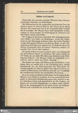 Reflex und Instinkt