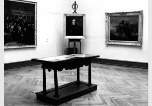 Blick in die Ausstellung "Die Sammlung Wagener - aus der Vorgeschichte der National-Galerie" vom 24. März 1976 - 15. Mai 1976 in der Nationalgalerie