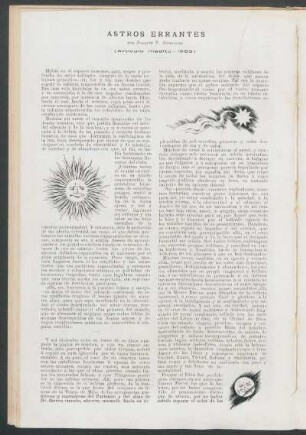 Astros errantes - (Artículo inédito, 1889)
