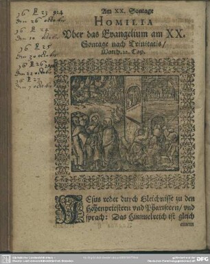 Homilia Uber das Evangelium am XX. Sontage nach Trinitatis, Matth. 22. Cap.