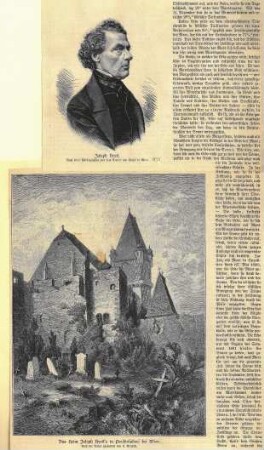 Zeitungsseite/Grafik "Joseph Hyrtl"