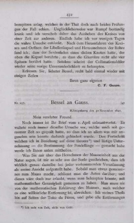 Nr.157 Bessel an Gauss - Nr.193 Bessel an Gauss