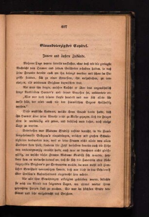 Einundvierzigstes Kapitel. Innere und äußere Zustände.