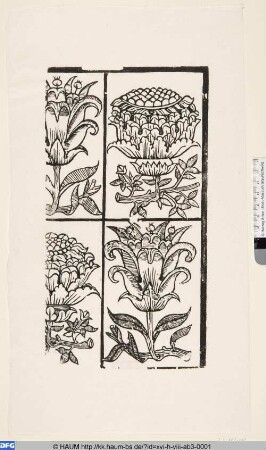 Vier Blumen
