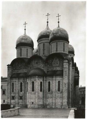 Moskau, Russland. Kreml. Mariä-Himmelfahrts-Kathedrale (Uspenski-Kathedrale) (Fioravanti, 1475-1479), Apsiden