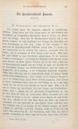 25-42 Die Provincialbriefe Pascals : Schluß