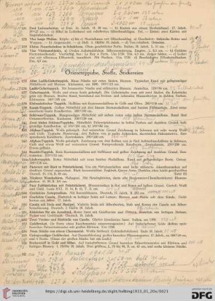 Orientteppiche, Stoffe, Stickereien (Nr. 235-272)