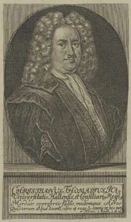 Bildnis des Christianus Thomasius