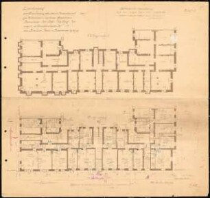 Wohnhäuser Berlin-Tempelhof: Borussia/Stolbergstraße 11-11a: Grundriss KG, EG, 1:100