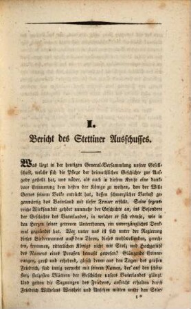 Jahresbericht der Gesellschaft für Pommersche Geschichte und Altertumskunde. 15, 15. 1840