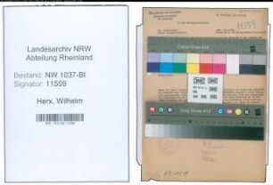 Entnazifizierung Wilhelm Herx , geb. 14.03.1894 (Vertreter)