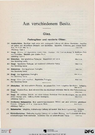 Glas (Nr. 260-358)