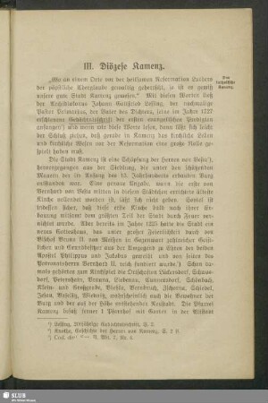 III. Diözese Kamenz