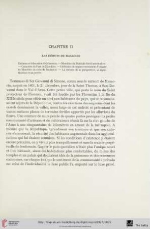 Chapitre II: Les débuts de Masaccio