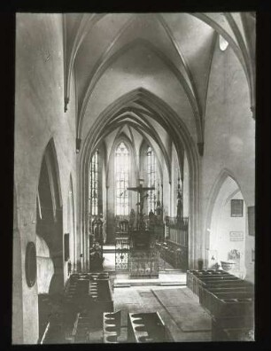 Stadtkirche, Iinneres vor der Restaurierung